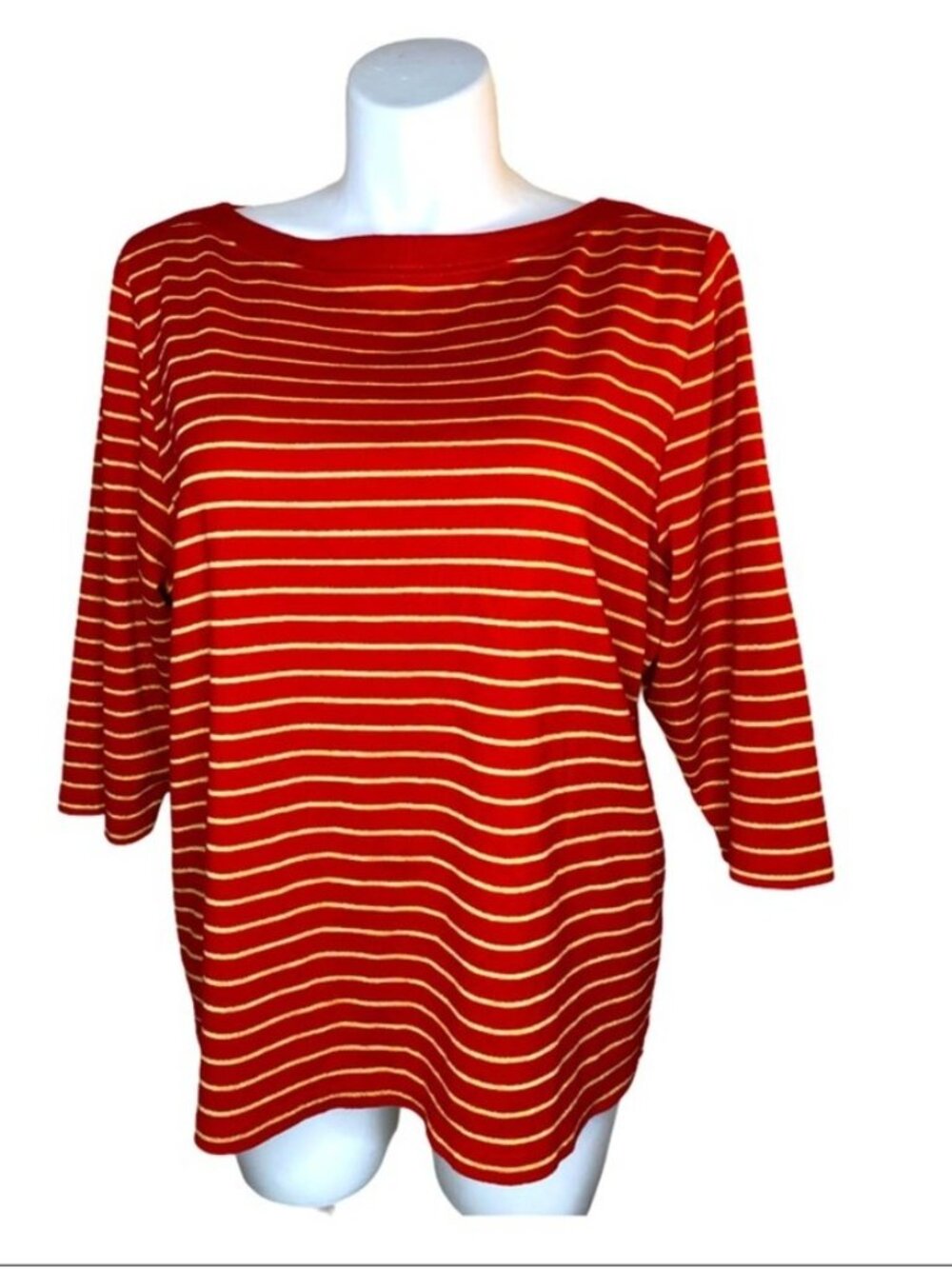 Striped Red knit top